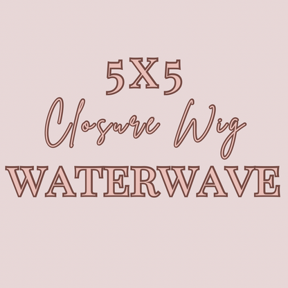 Luxury HD 5x5 Closure Water Wave Wig