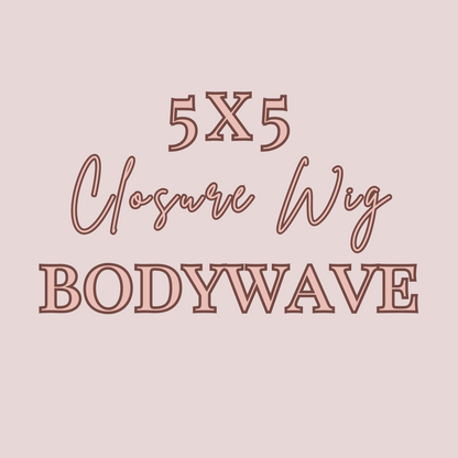 Luxury HD 5x5 Closure Body Wave Wigs (180%)