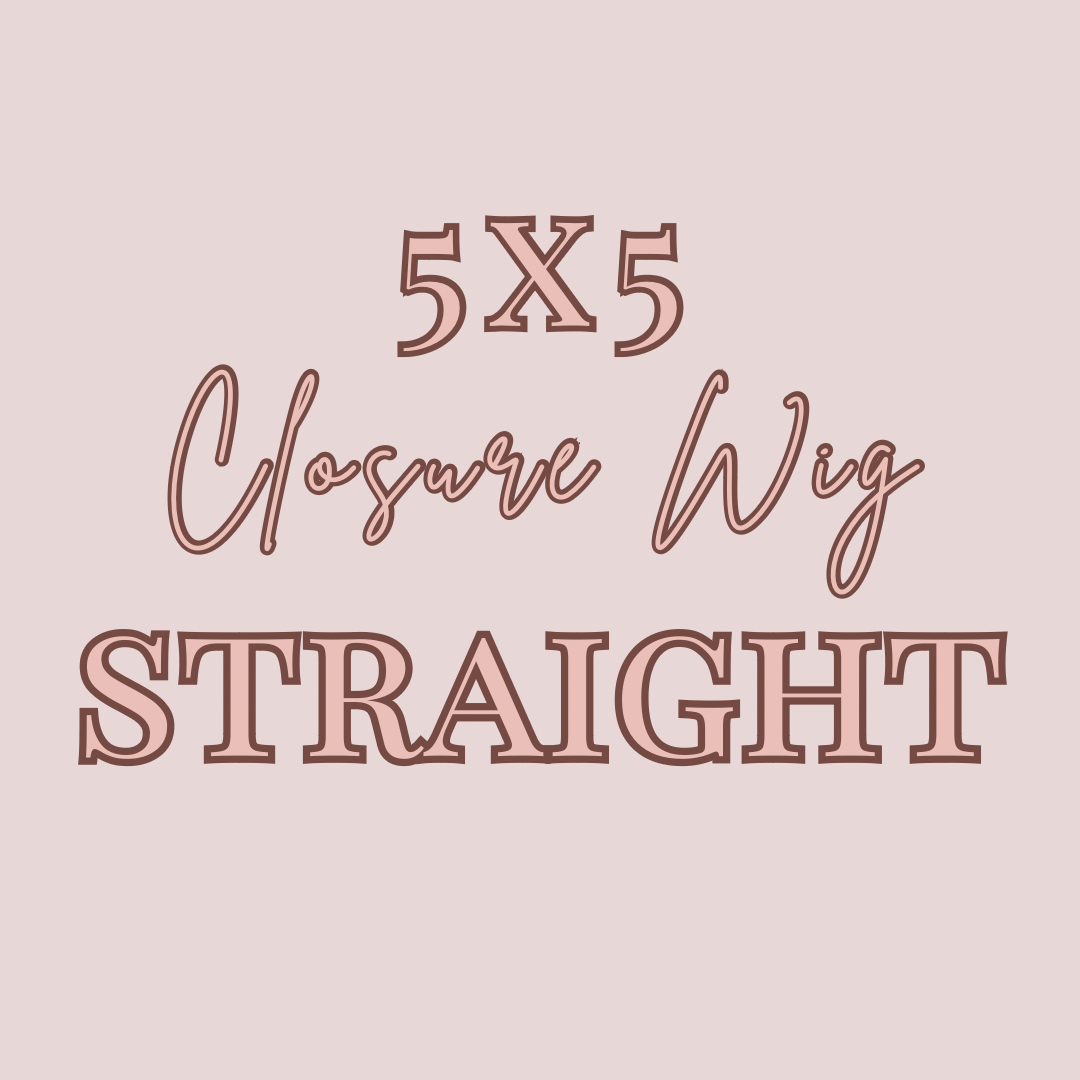 Luxury HD 5x5 Closure Straight Wigs (180%)