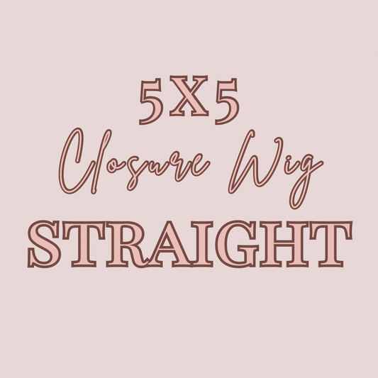 Luxury HD 5x5 Closure Straight Wigs (180%)